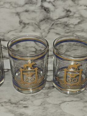 Set Of 4 Lowball Glasses Hollywood Park 50th Anniversary